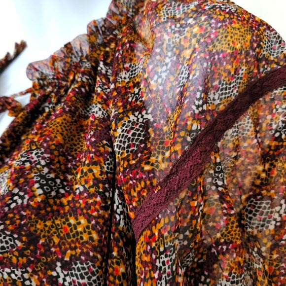 Patrons of Peace Snake Print Oversize Baby Doll Dress Size M - Picture 7 of 16